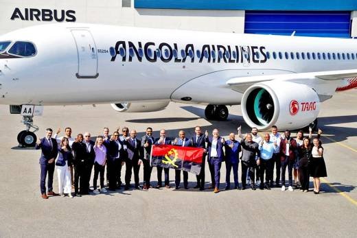 TAAG recebeu primeira aeronave A220-300 após parceria com a Airbus