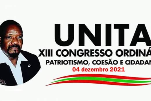 UNITA realiza XIII congresso até 04 dezembro 2021