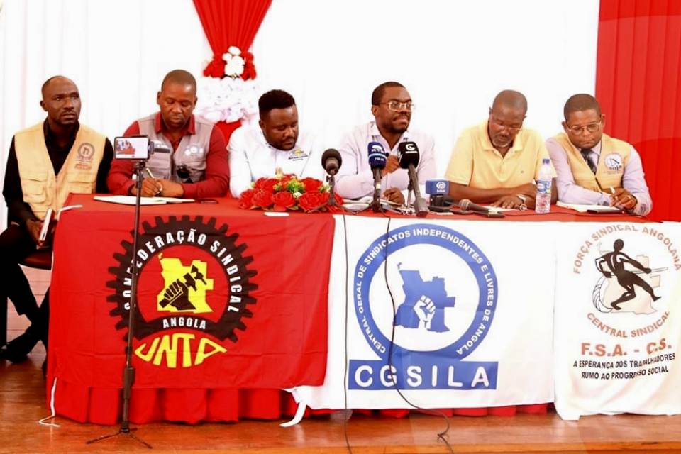 Governo angolano e centrais sindicais chegam a acordo para salário mínimo de 70 mil kwanzas